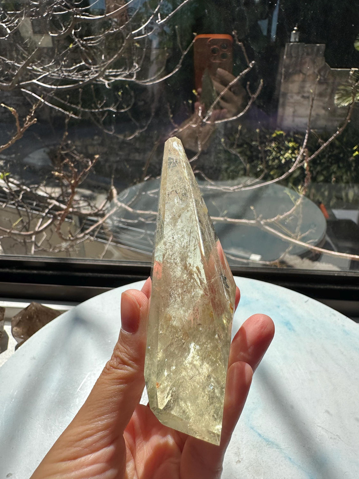 Exact Piece #8 — Internal rainbow Brazilian Citrine Freeform, 162g, photo 7
