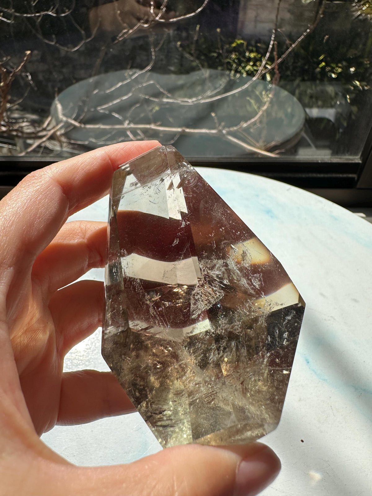 Exact Piece #9 — Brazilian Citrine Freeform with Rainbow, 178g, photo 4