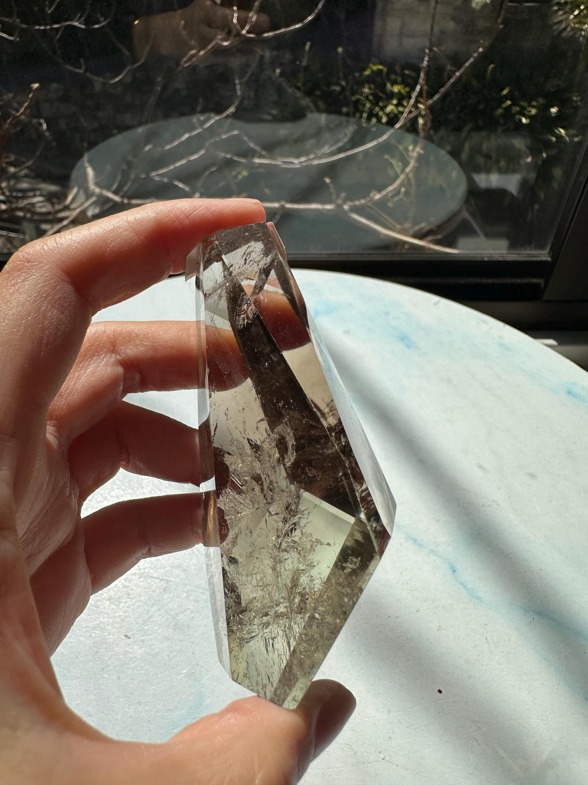 Exact Piece #9 — Brazilian Citrine Freeform with Rainbow, 178g, photo 5