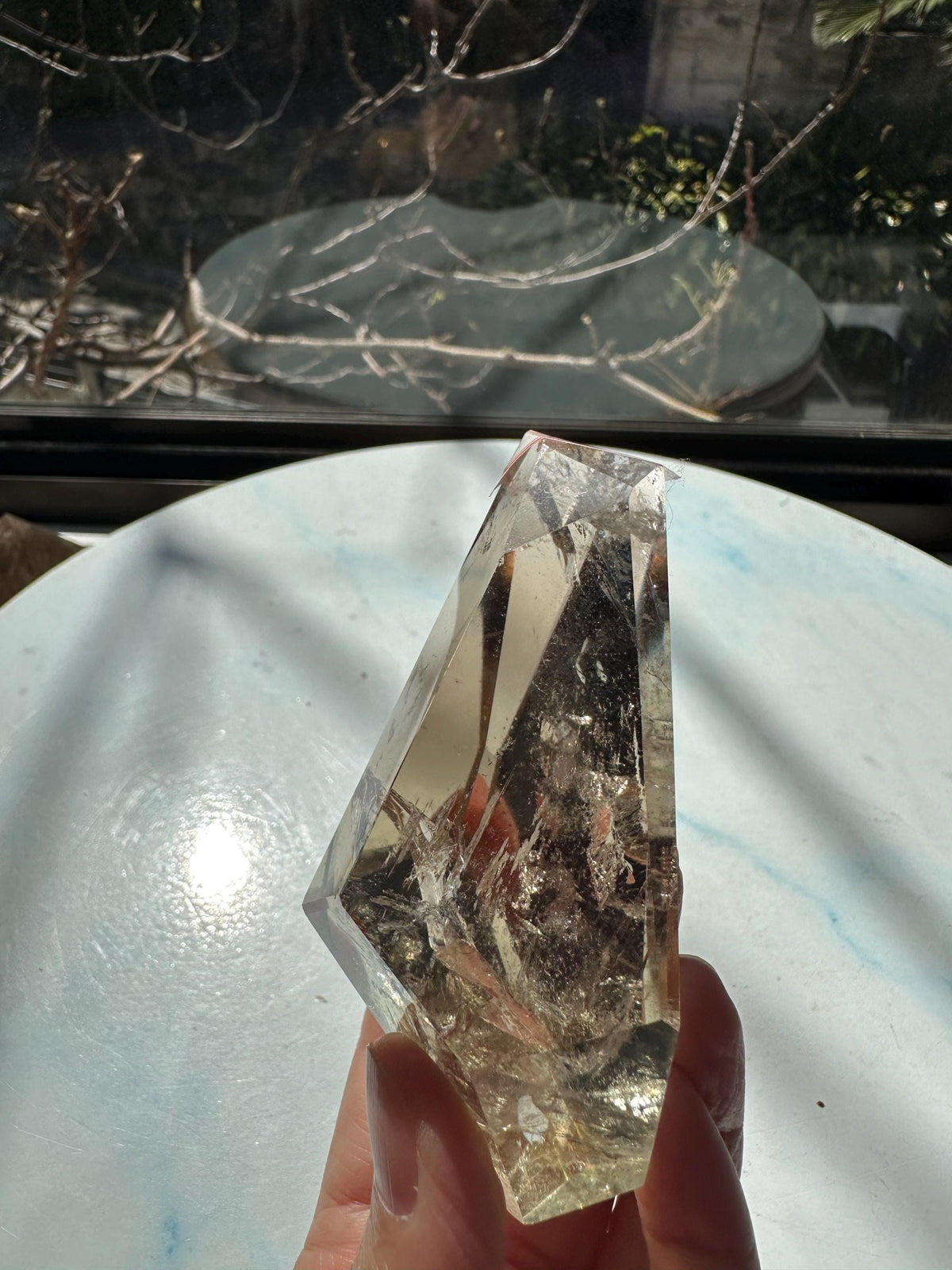 Exact Piece #9 — Brazilian Citrine Freeform with Rainbow, 178g, photo 7