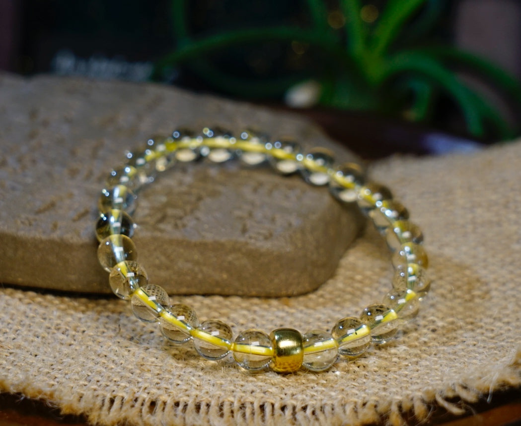 Natural Citrine Bracelet – side view