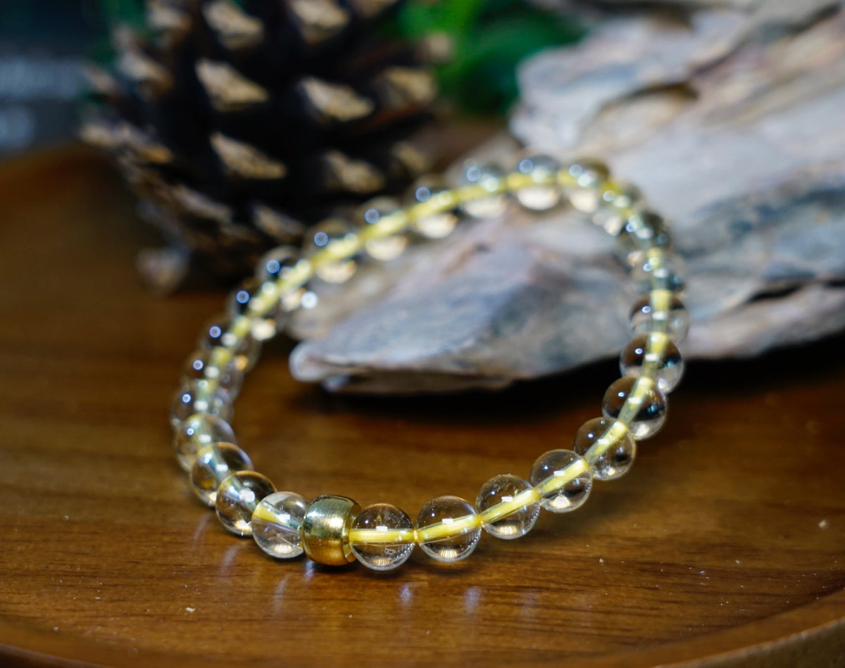 Natural Citrine Bracelet – natural inclusions detail