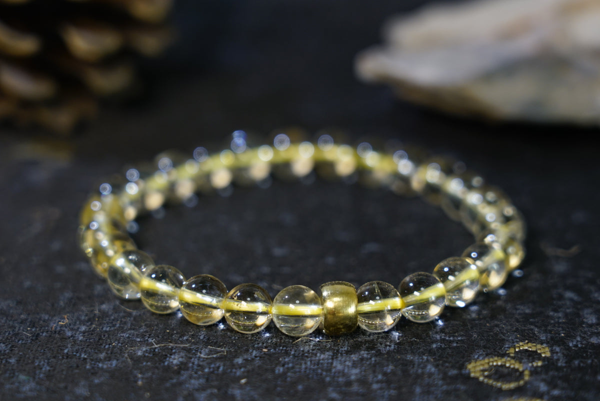 Natural Citrine Bracelet – top view