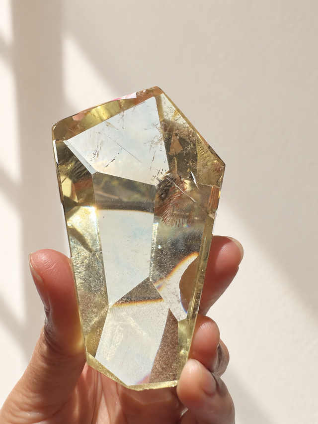 Natural Brazilian Citrine Freeform 144g | Tall High Clarity Crystal | Exact Piece #11