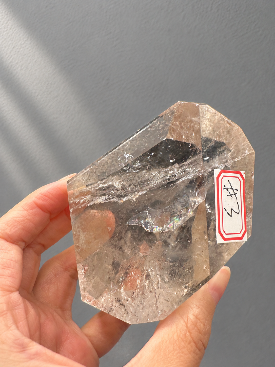 Brazilian Clear Quartz Freeform 377g, exact piece #3, view 4