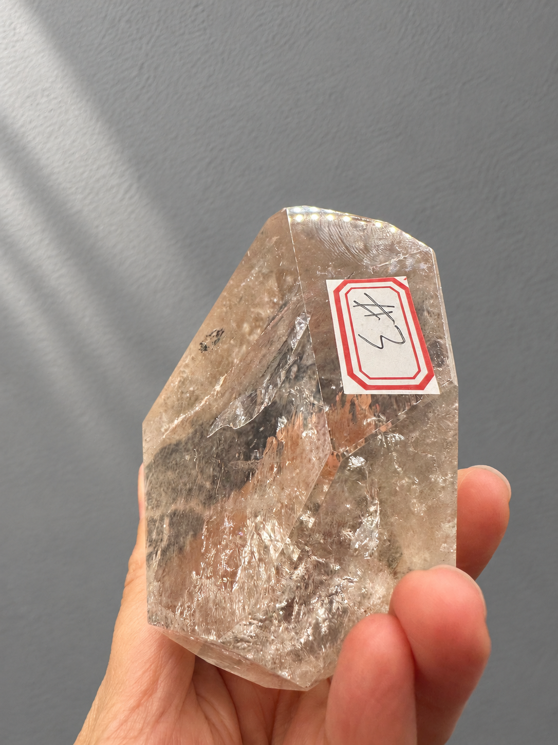 Brazilian Clear Quartz Freeform 377g, exact piece #3, view 9
