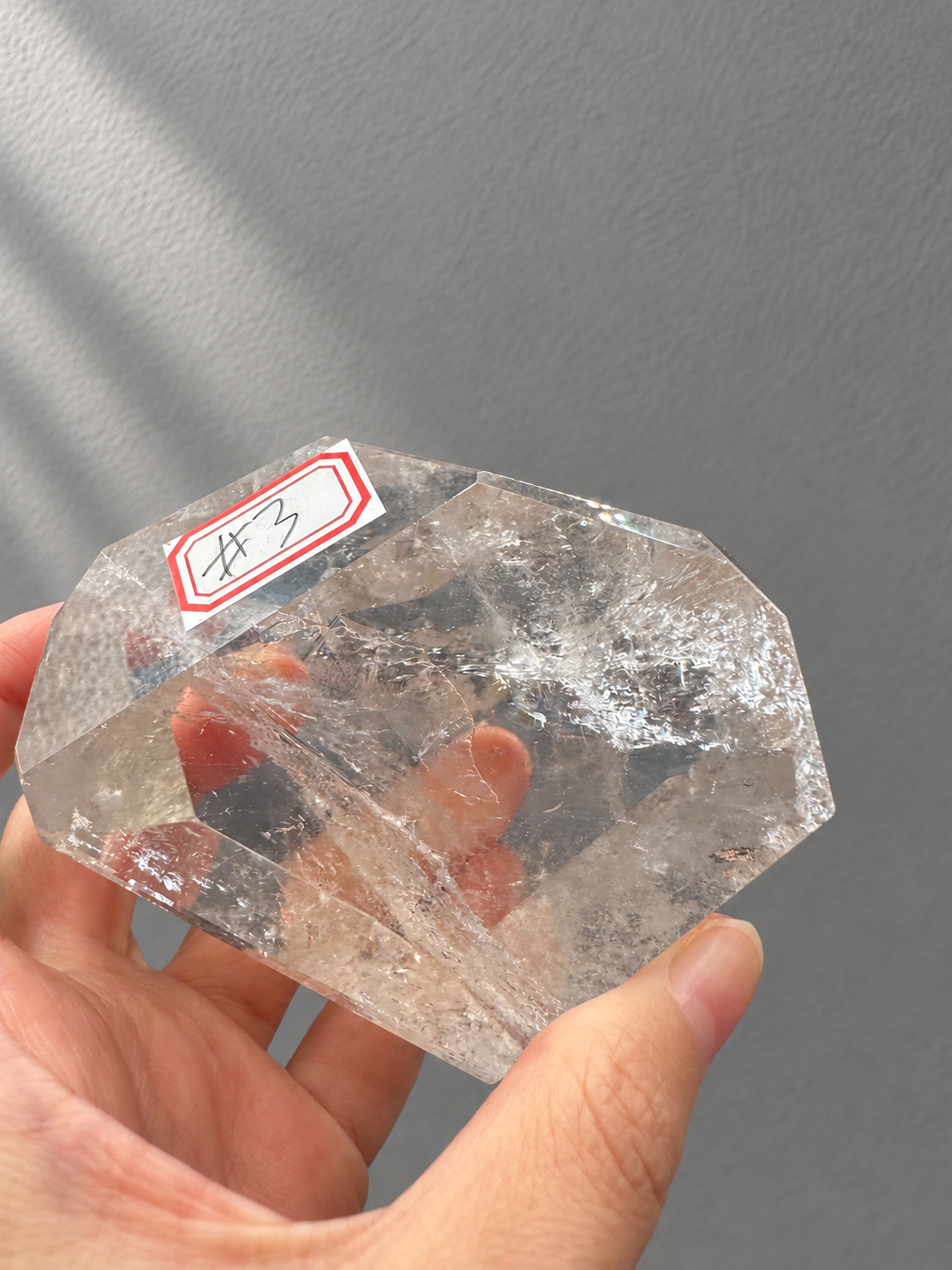 Brazilian Clear Quartz Freeform 377g, exact piece #3, view 10