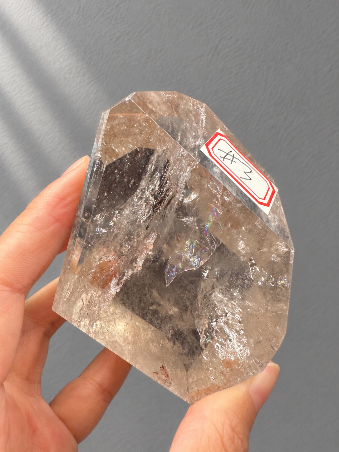 Brazilian Clear Quartz Freeform 377g, exact piece #3, view 13