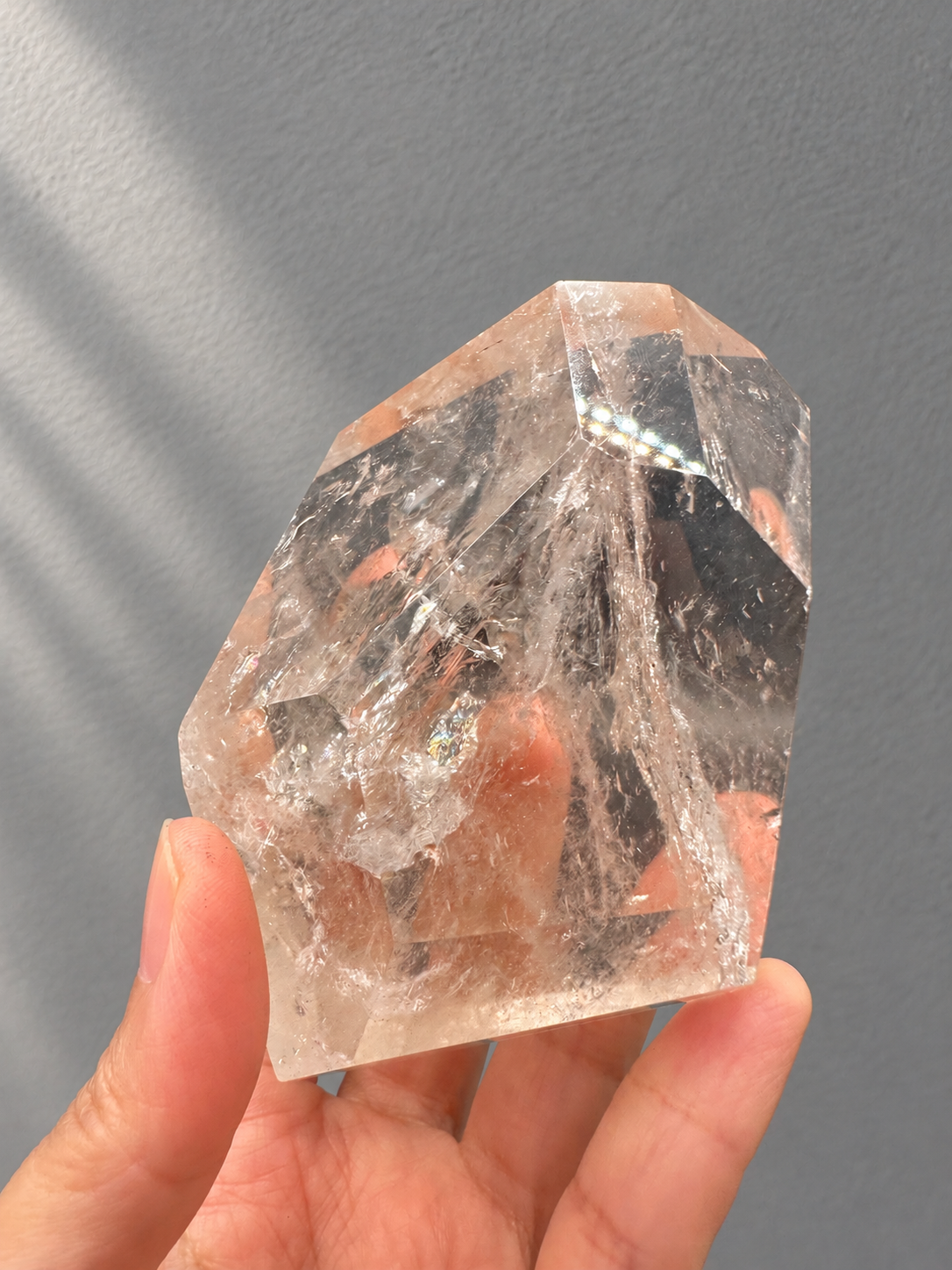 Brazilian Clear Quartz Freeform 377g, exact piece #3, view 16