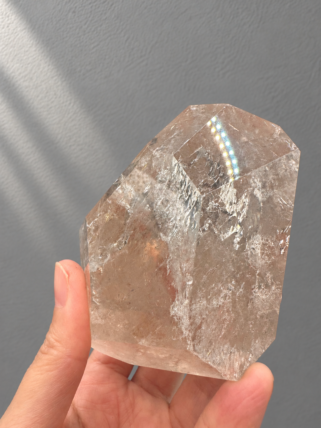 Brazilian Clear Quartz Freeform 377g, exact piece #3, view 20