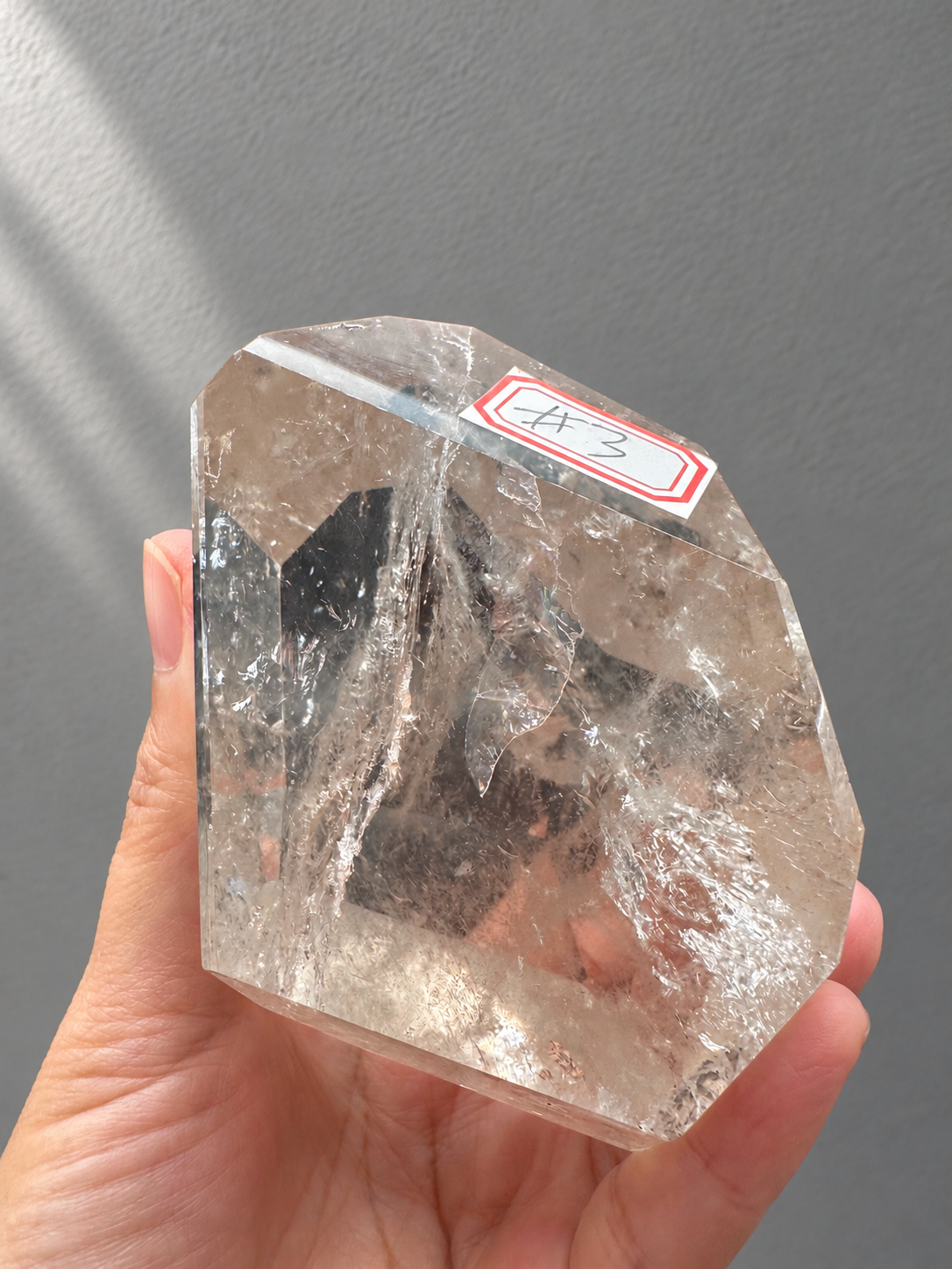 Brazilian Clear Quartz Freeform 377g, exact piece #3, view 21