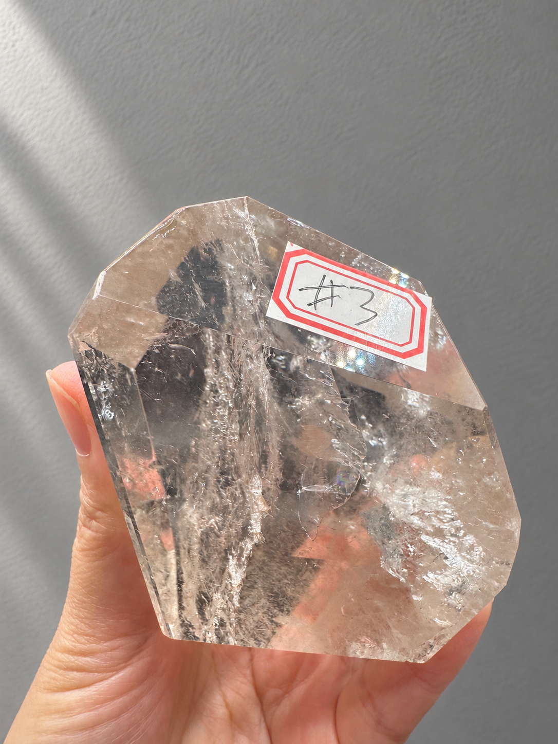 Brazilian Clear Quartz Freeform 377g, exact piece #3, view 22
