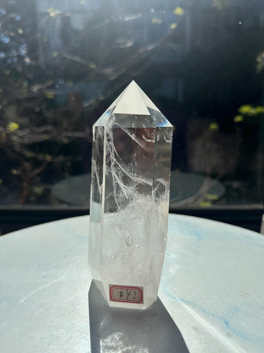 Clear Quartz Tower #42 Brazil 758g 16cm exact piece
