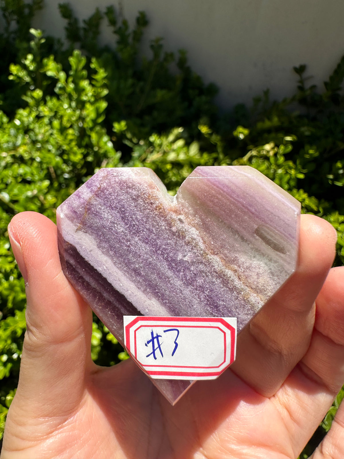 Feather Fluorite Heart – 81g #3 — exact crystal, view 1 of 6