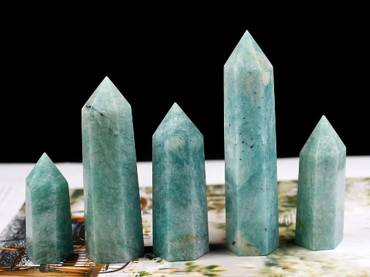 Amazonite Tower | Polished Blue-Green Crystal Point