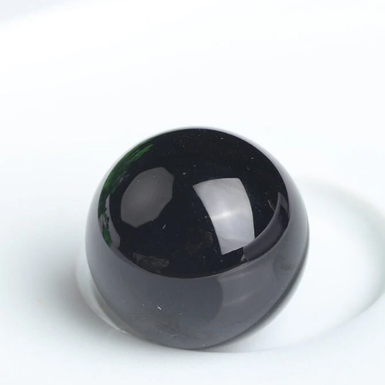 Black Obsidian Sphere - Crystal Healing, Energy Cleansing, and Protection