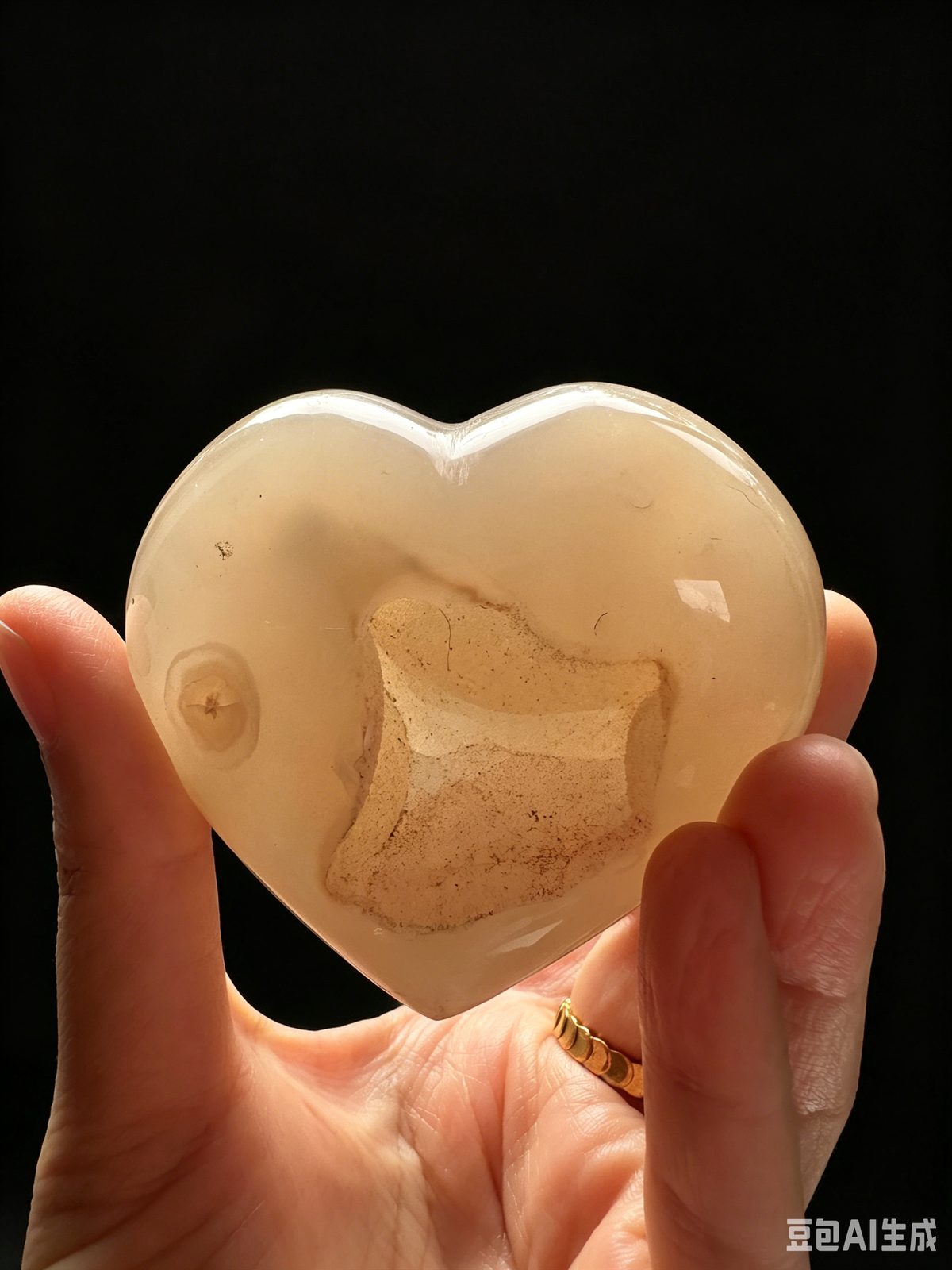 Druzy Agate Heart | Natural Crystal Carving 50–200g