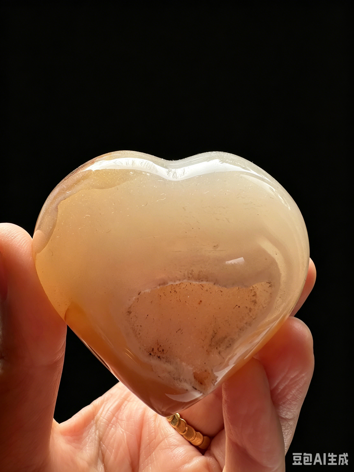 Druzy Agate Heart | Natural Crystal Carving 50–200g