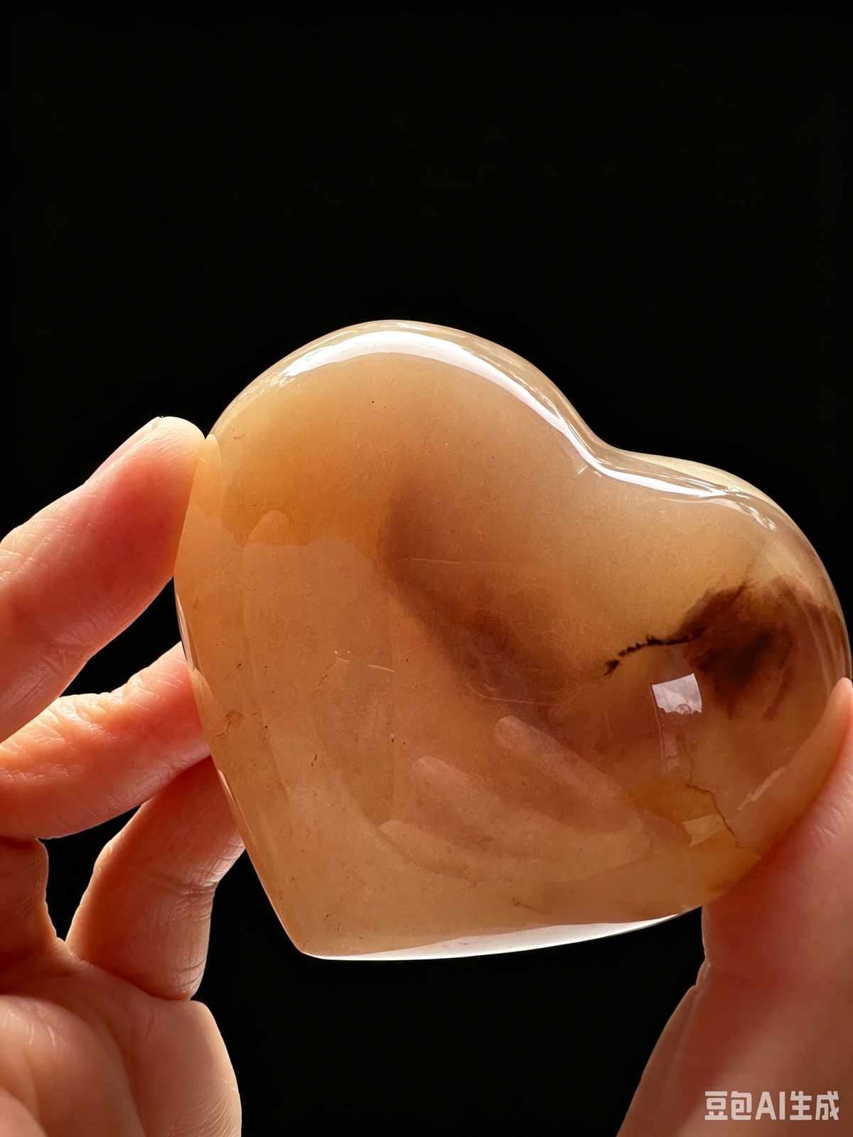 Druzy Agate Heart | Natural Crystal Carving 50–200g