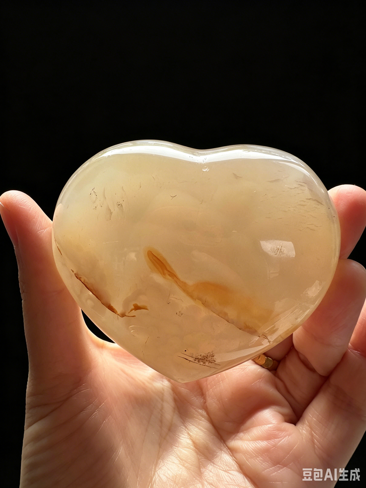 Druzy Agate Heart | Natural Crystal Carving 50–200g