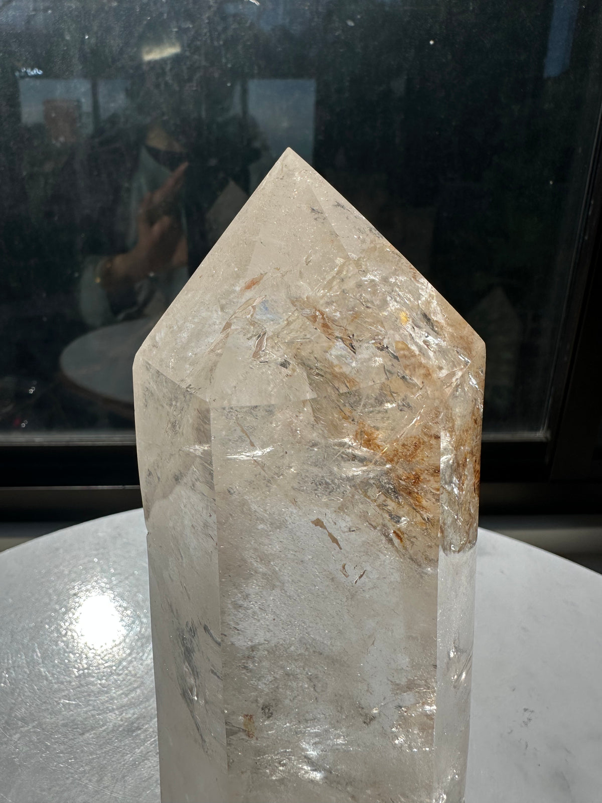 Brazilian Clear Quartz Tower with Rainbow | 1.125kg 18cm Exact Piece #1