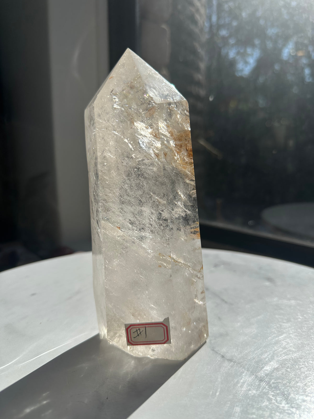 Brazilian Clear Quartz Tower with Rainbow | 1.125kg 18cm Exact Piece #1