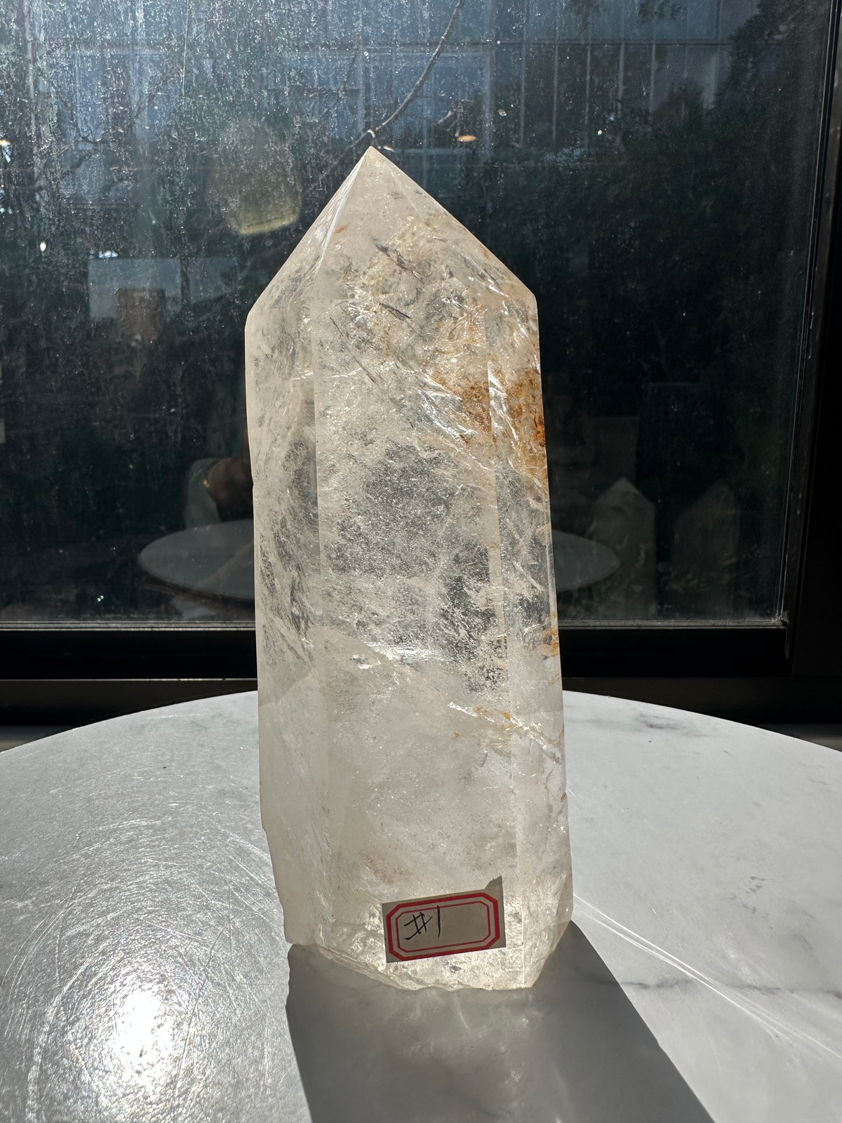 Brazilian Clear Quartz Tower with Rainbow | 1.125kg 18cm Exact Piece #1