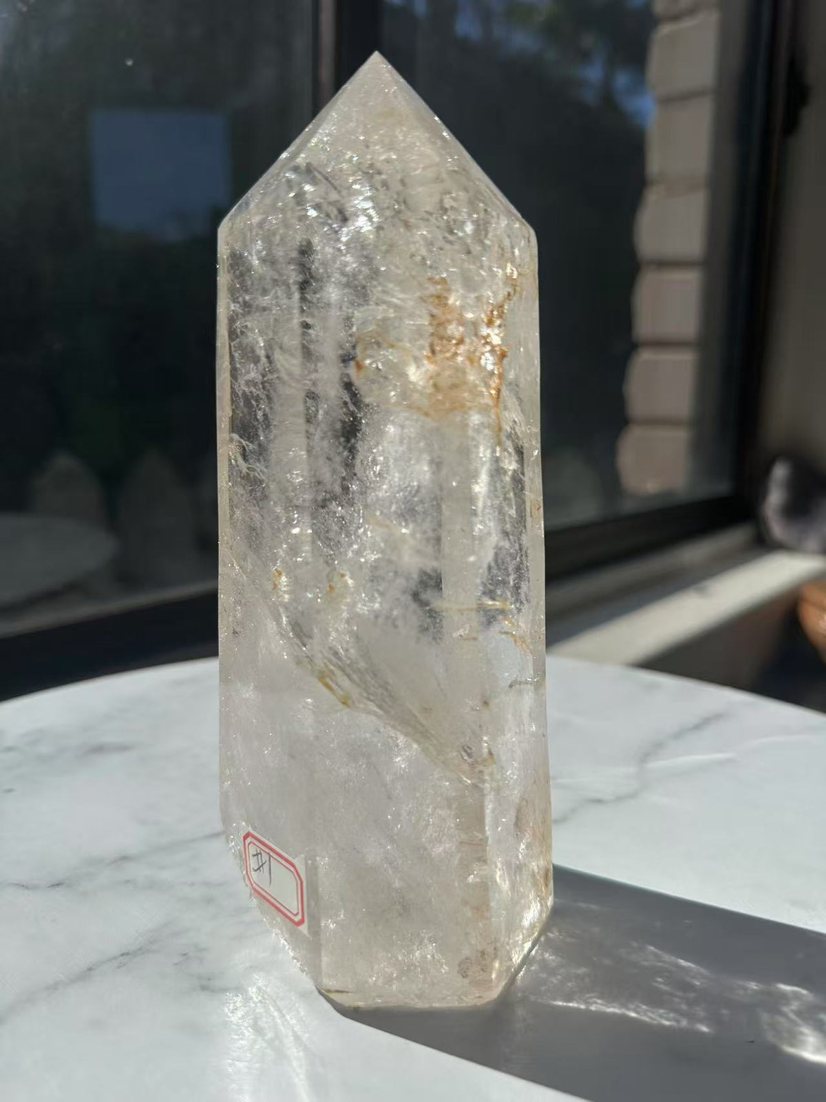 Brazilian Clear Quartz Tower with Rainbow | 1.125kg 18cm Exact Piece #1