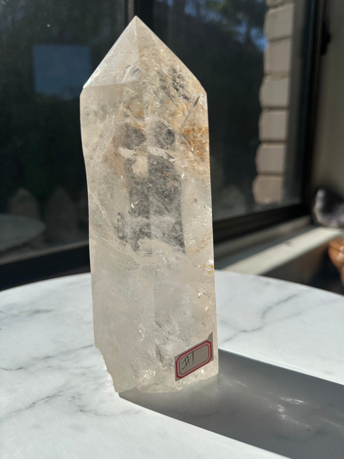 Brazilian Clear Quartz Tower with Rainbow | 1.125kg 18cm Exact Piece #1
