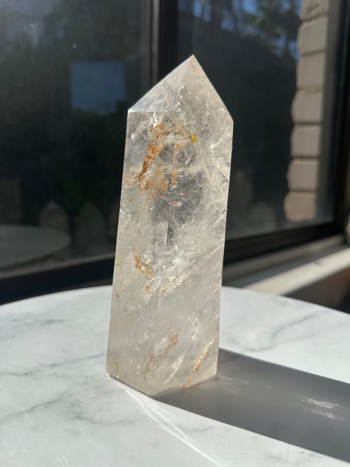 Brazilian Clear Quartz Tower with Rainbow | 1.125kg 18cm Exact Piece #1