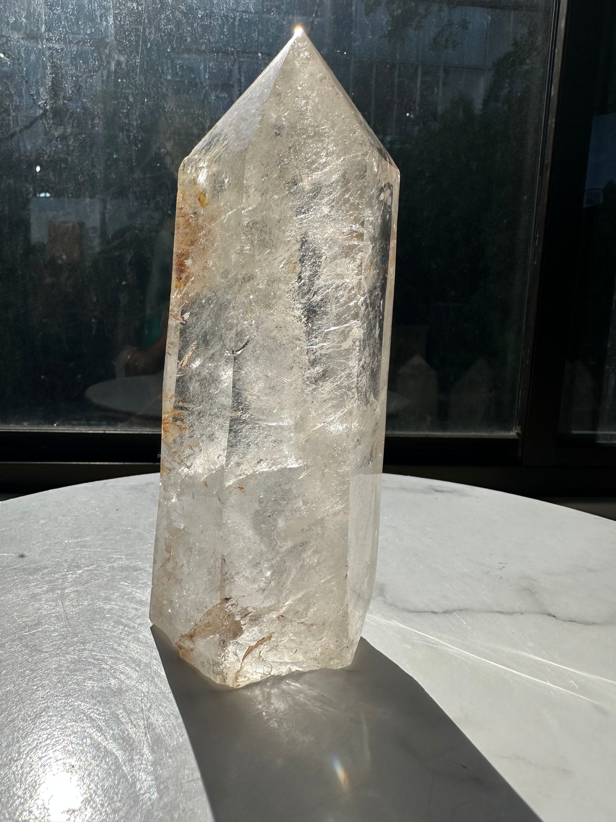 Brazilian Clear Quartz Tower with Rainbow | 1.125kg 18cm Exact Piece #1