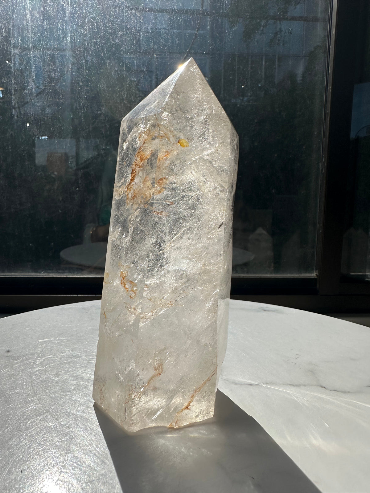 Brazilian Clear Quartz Tower with Rainbow | 1.125kg 18cm Exact Piece #1