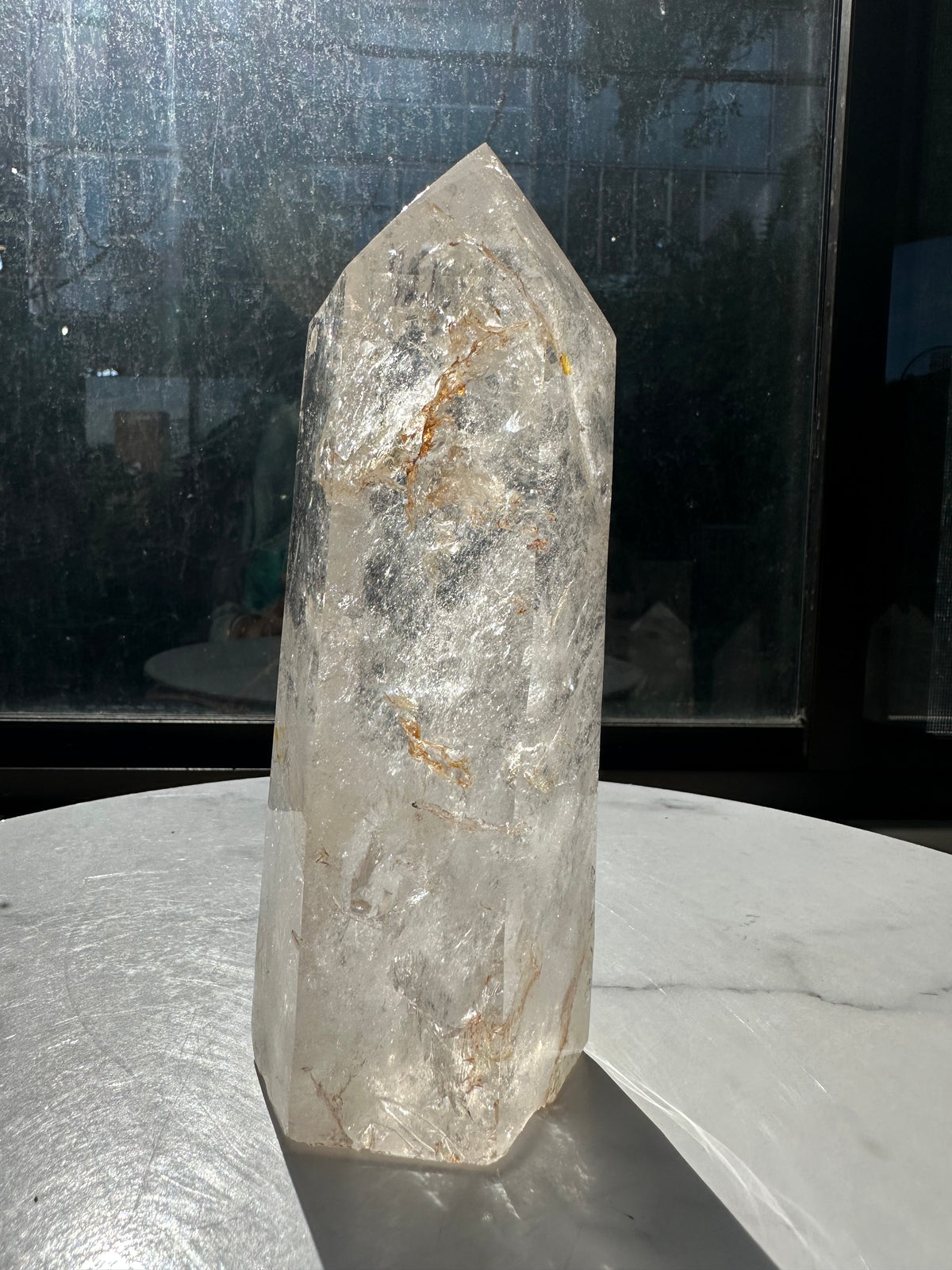 Brazilian Clear Quartz Tower with Rainbow | 1.125kg 18cm Exact Piece #1