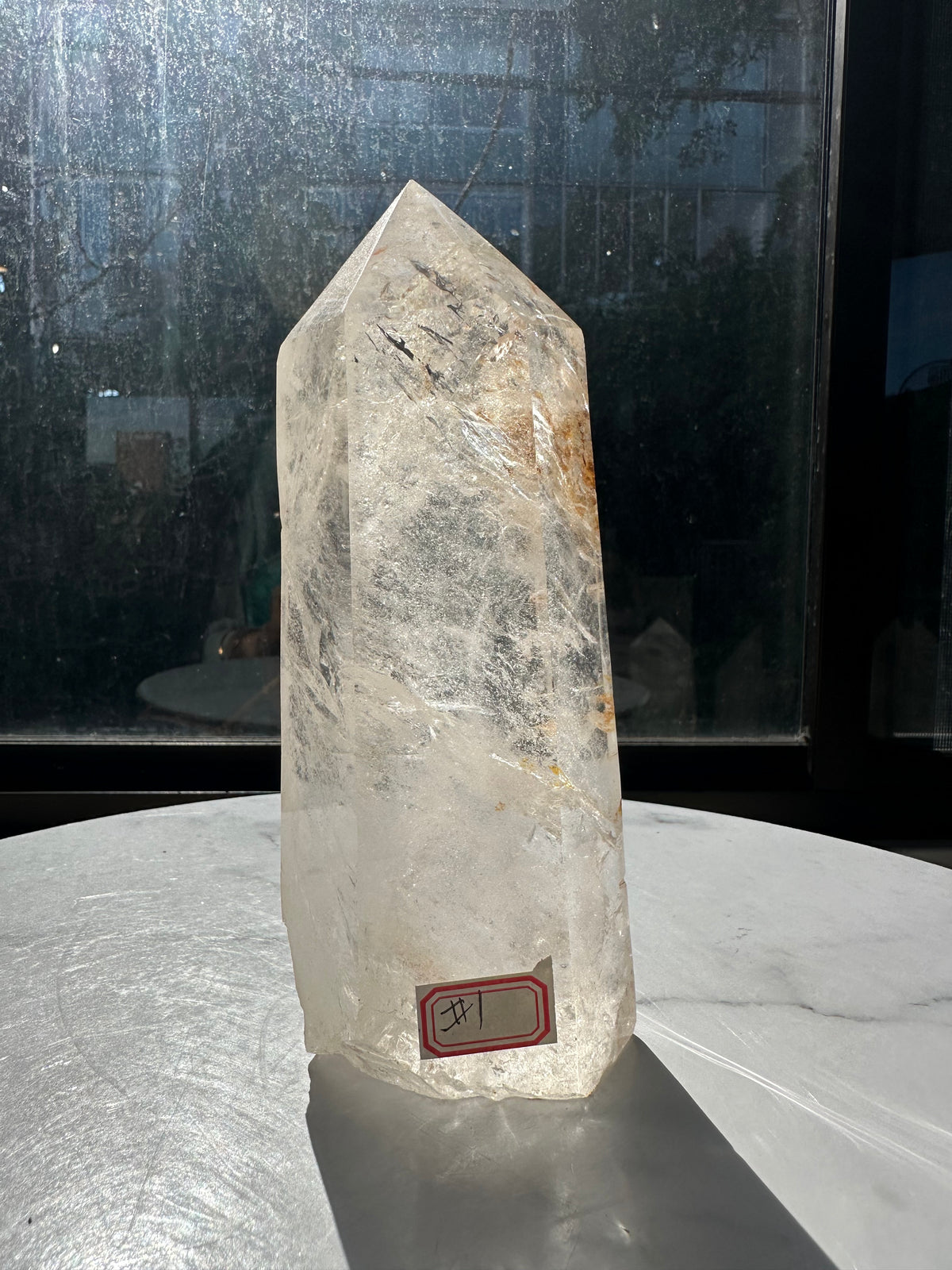 Brazilian Clear Quartz Tower with Rainbow | 1.125kg 18cm Exact Piece #1