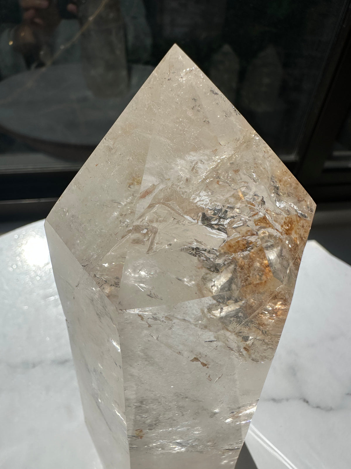 Brazilian Clear Quartz Tower with Rainbow | 1.125kg 18cm Exact Piece #1