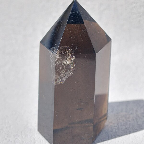 Polished Smoky Quartz tower in selectable 50–300g weight options