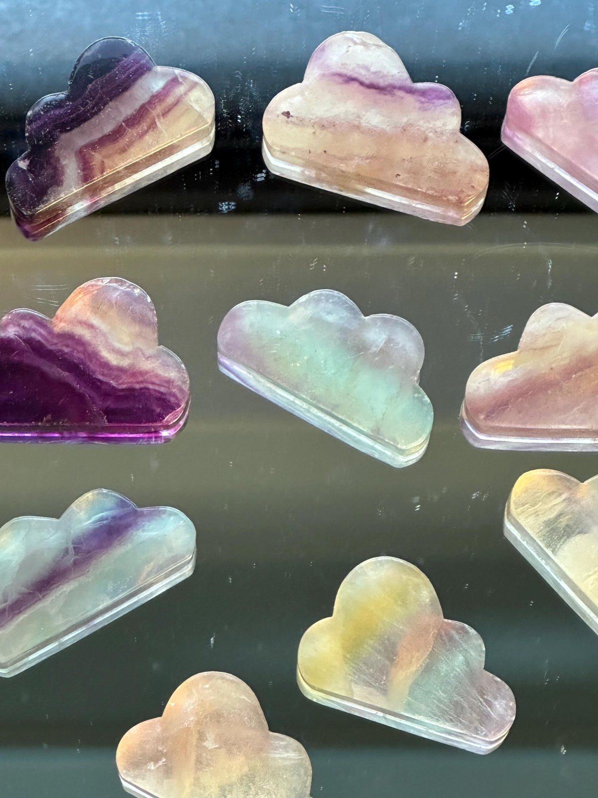 Rainbow Fluorite Cloud Carving | Natural Crystal 5–6cm