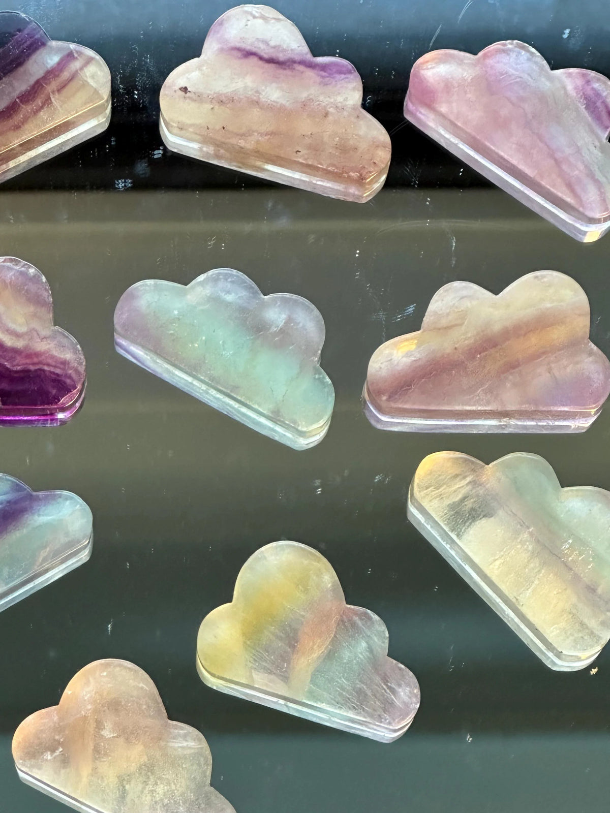 Rainbow Fluorite Cloud Carving | Natural Crystal 5–6cm