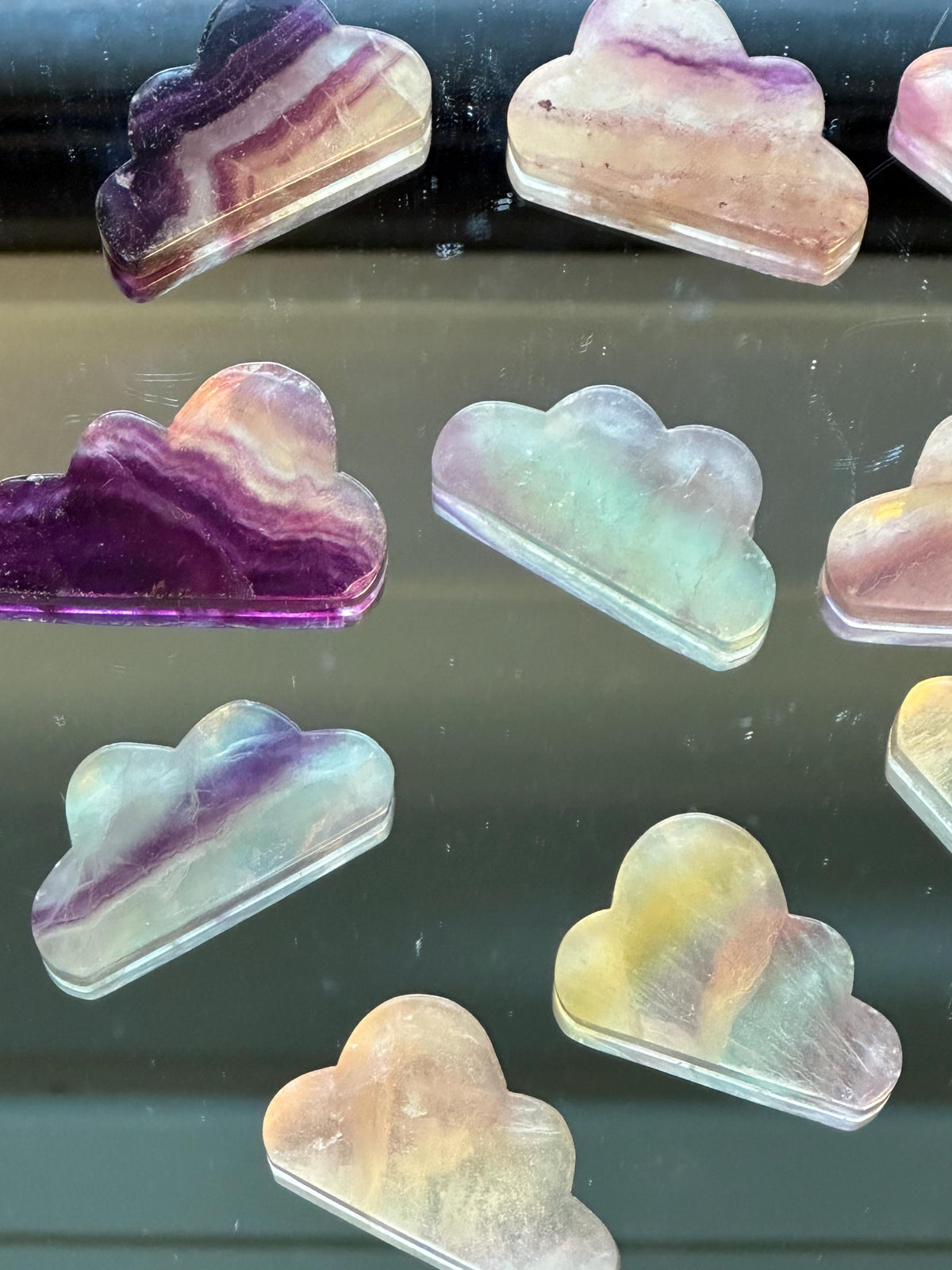 Rainbow Fluorite Cloud Carving | Natural Crystal 5–6cm