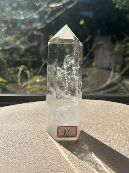 AAAAA Premium Large Clear Quartz Tower #6