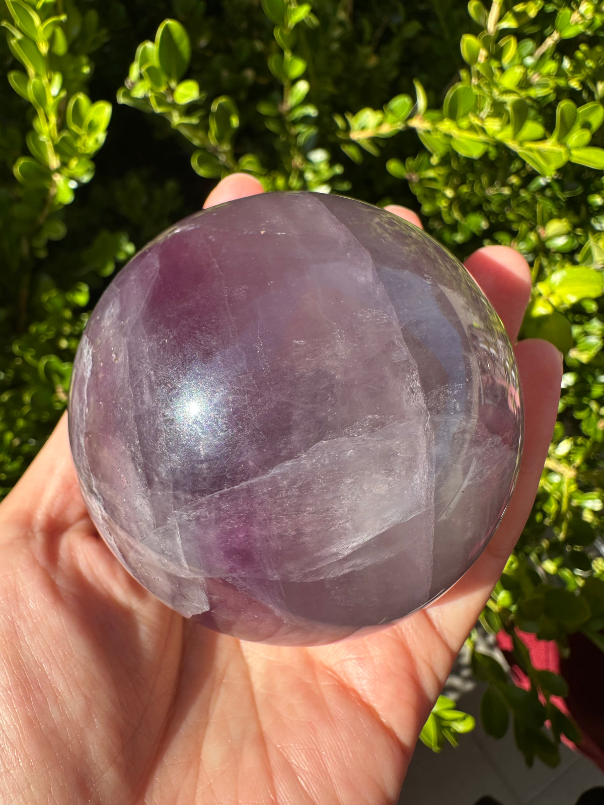 Purple Fluorite Sphere with Violet Zoning | 557g 6.1cm Exact Piece #1