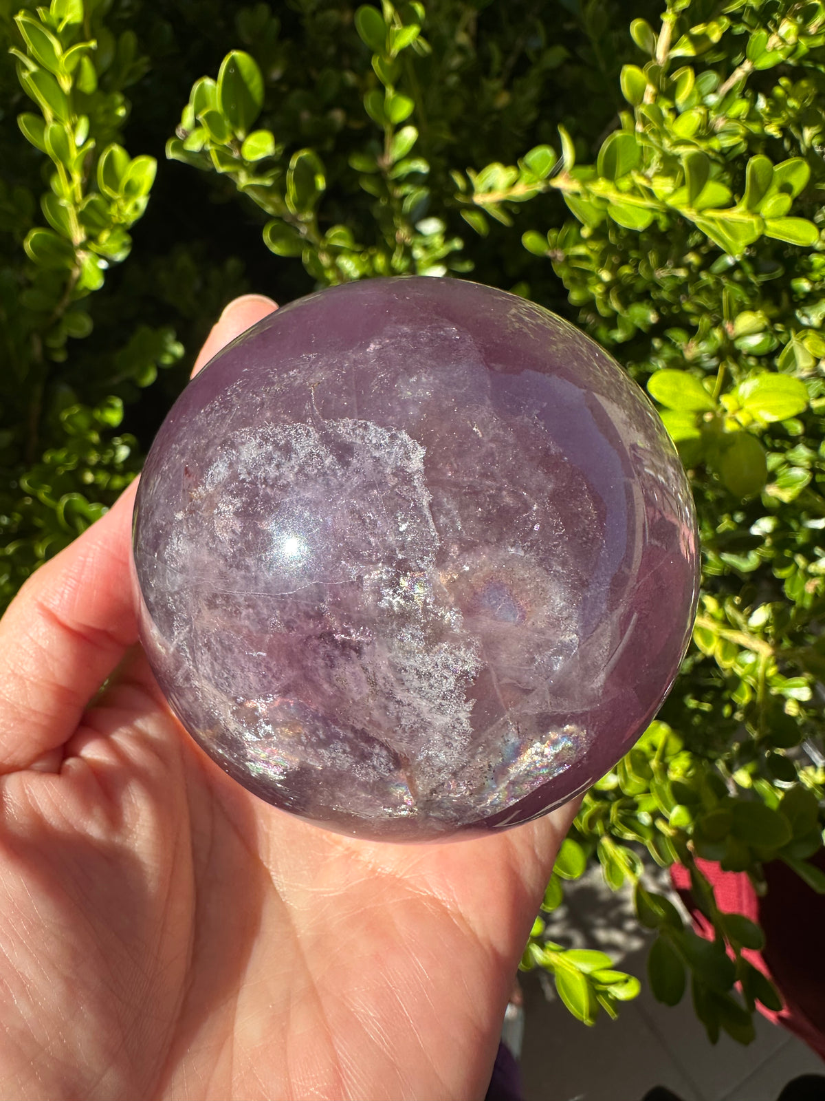 Purple Fluorite Sphere with Violet Zoning | 557g 6.1cm Exact Piece #1