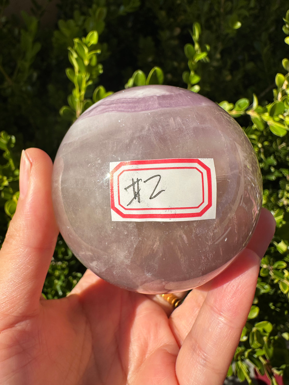 Purple Fluorite Sphere with Violet Zoning | 469g 6.6cm Exact Piece #2