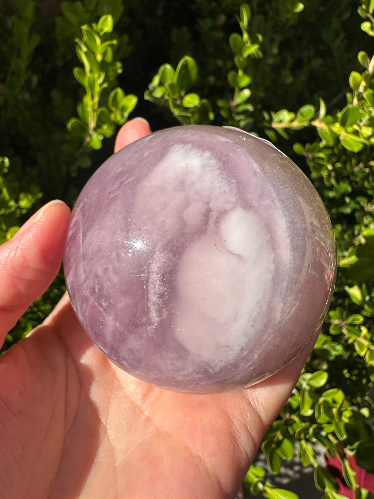 Purple Fluorite Sphere with Violet Zoning | 469g 6.6cm Exact Piece #2