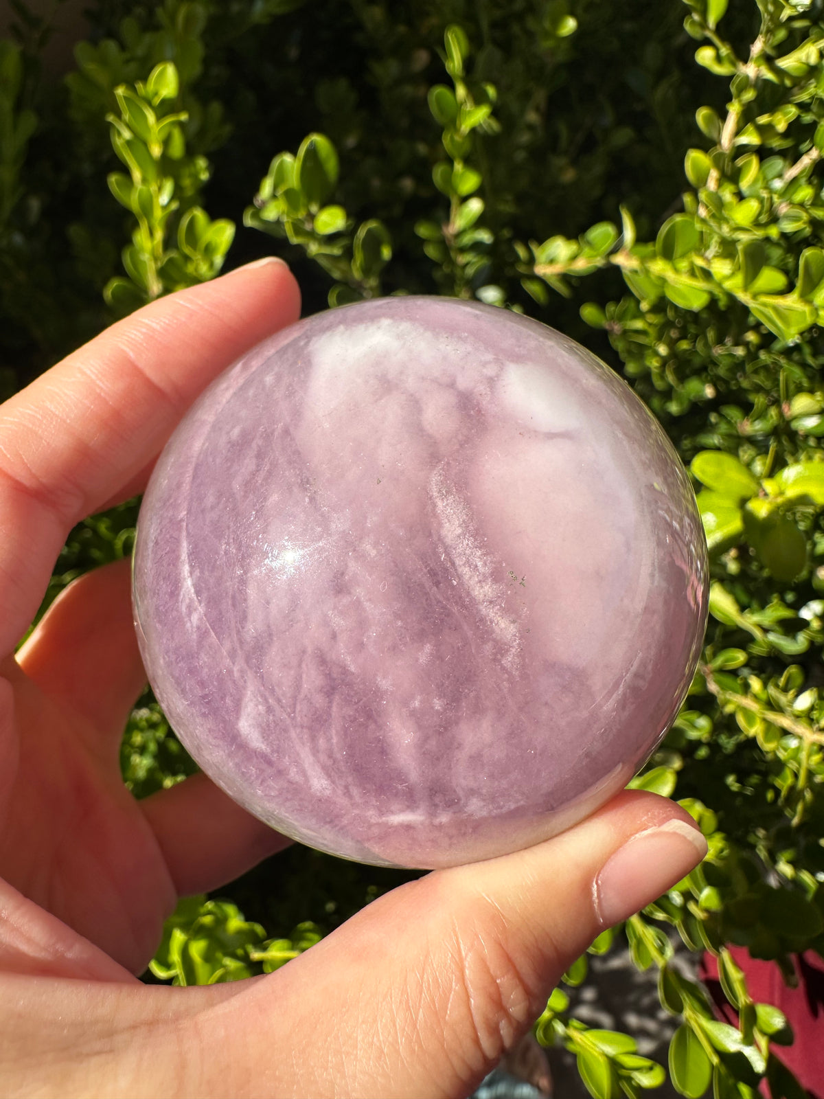 Purple Fluorite Sphere with Violet Zoning | 469g 6.6cm Exact Piece #2