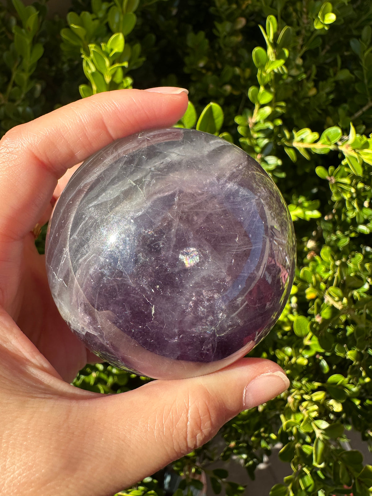 Purple Fluorite Sphere with Violet Zoning | 512g 6.7cm Exact Piece #4