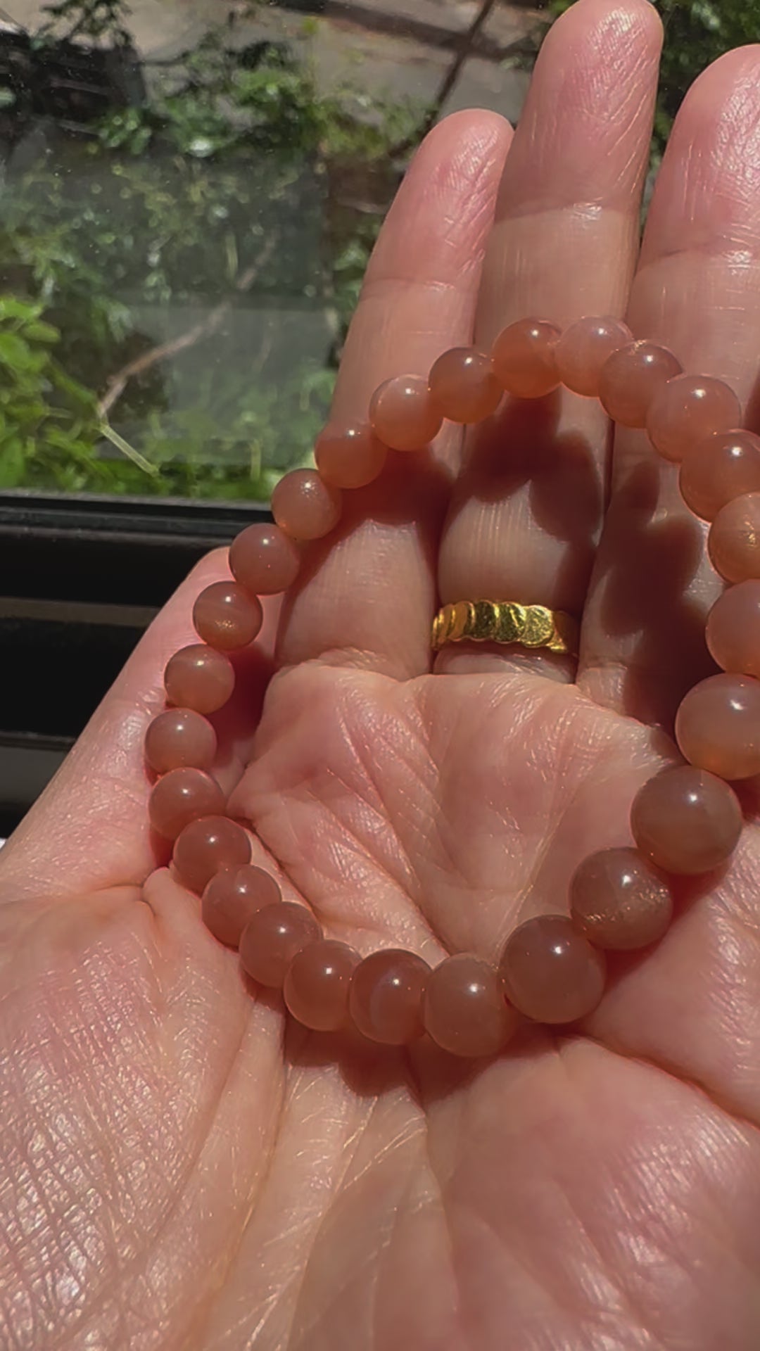 Sunstone Bracelet | Natural 7mm Stretch Beads