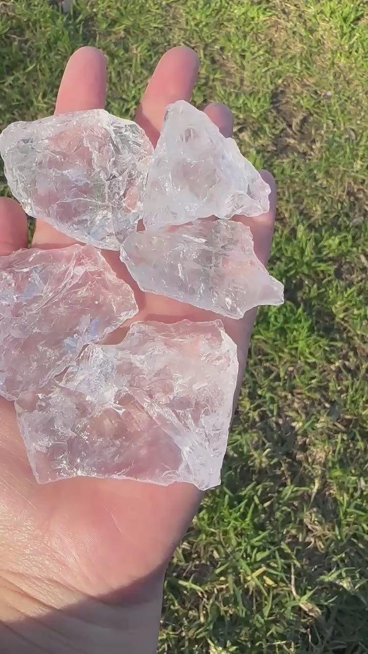 Raw Clear Quartz Crystals | 200g Bag