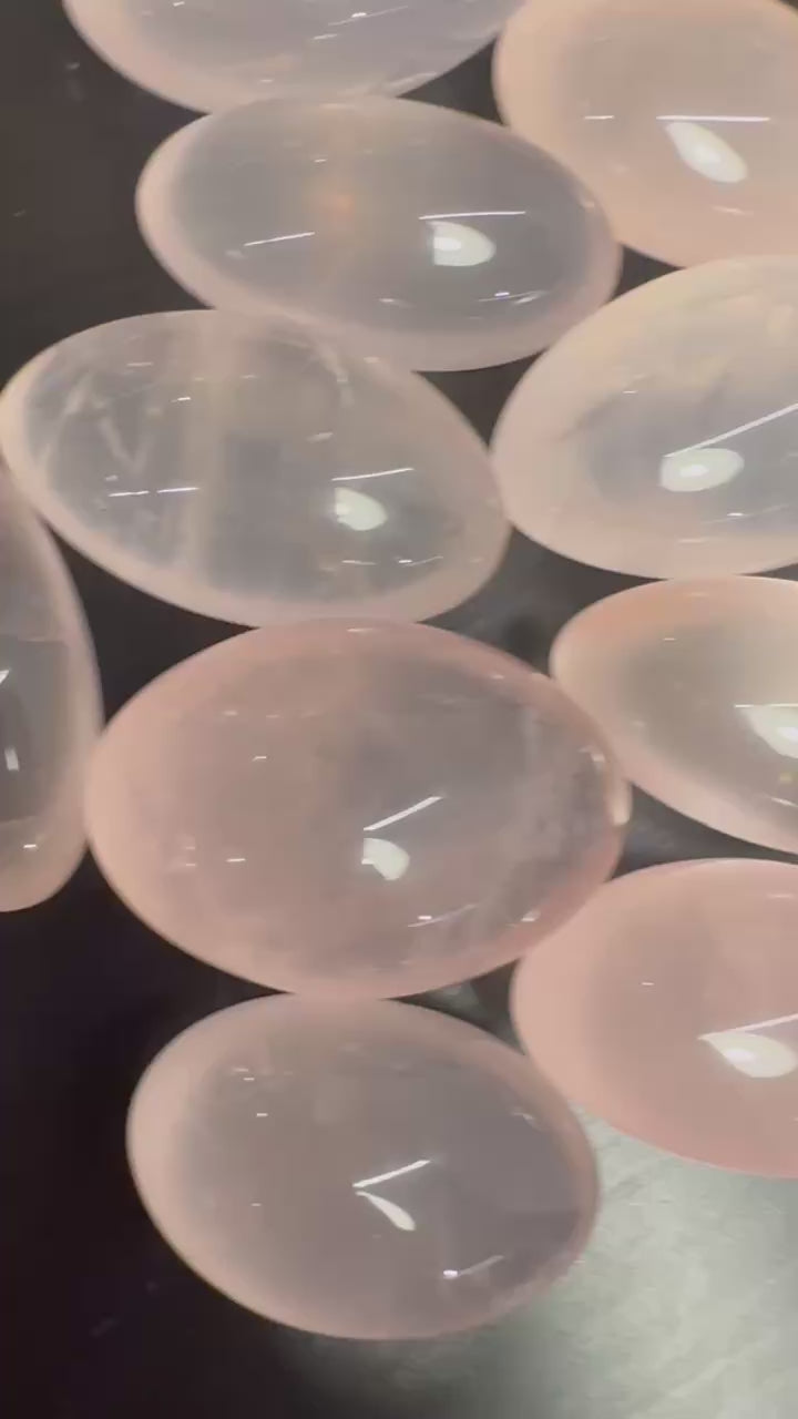 Mozambique Rose Quartz Tumbled Stones | Natural Pink Crystal