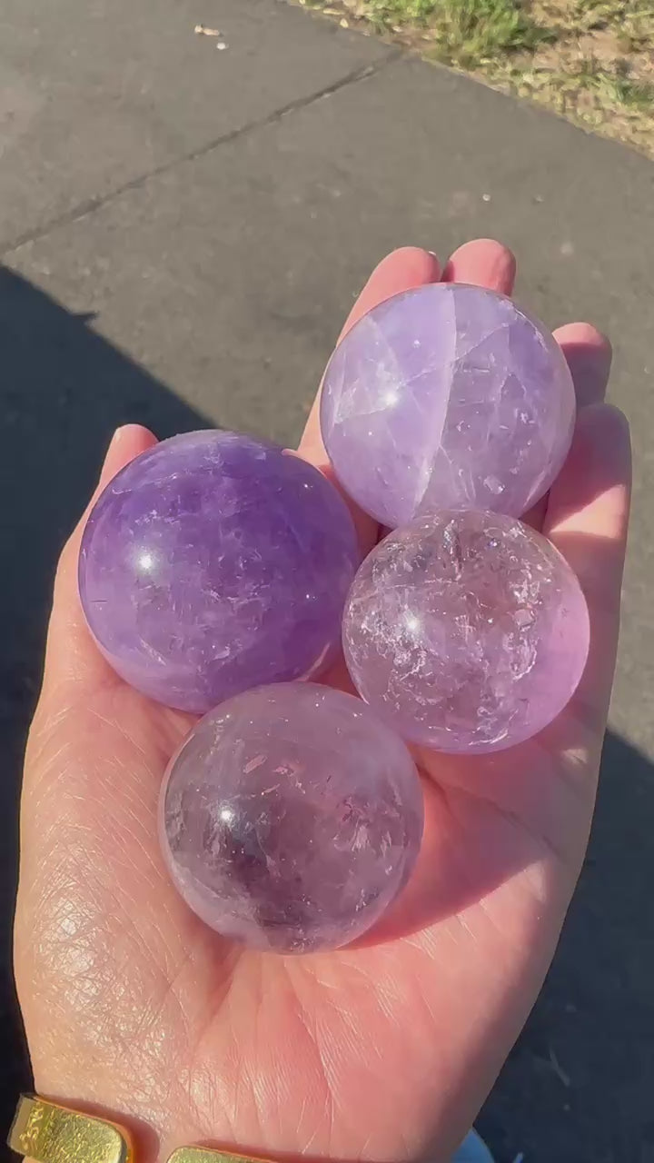 Amethyst Sphere | Natural Purple Crystal Ball